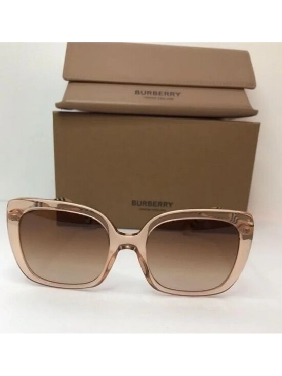 New - ? Original Burberry Caroll Gradient Brown Square Ladies Sunglasses BE432 main image 5